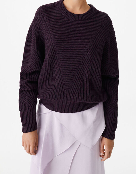 MONA ROUND-NECK WOOL SWEATER